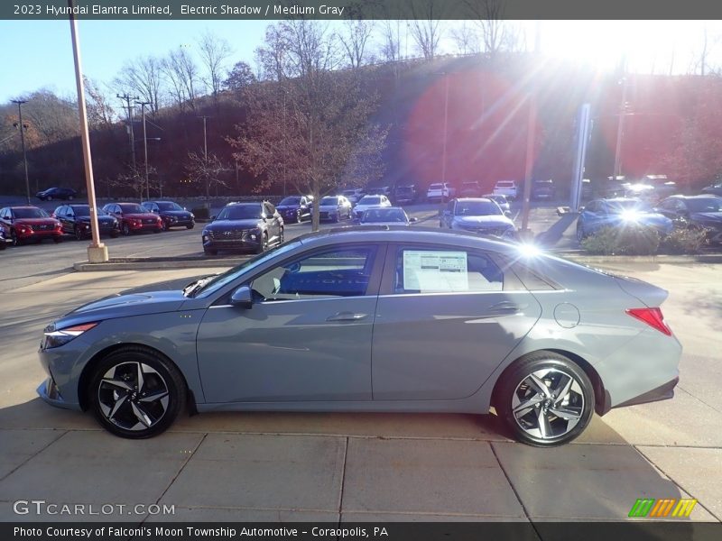 Electric Shadow / Medium Gray 2023 Hyundai Elantra Limited