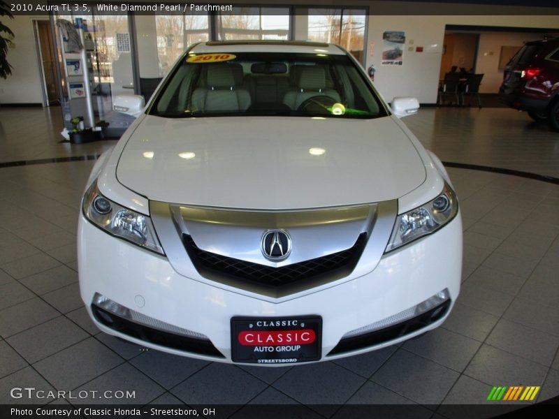 White Diamond Pearl / Parchment 2010 Acura TL 3.5