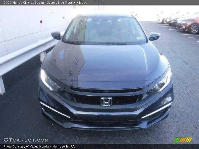 Cosmic Blue Metallic / Black 2020 Honda Civic LX Sedan