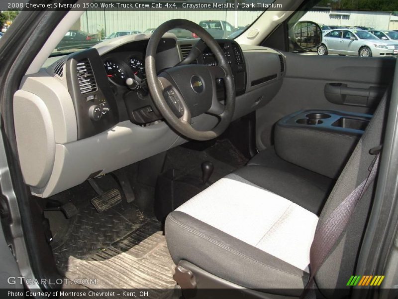 Graystone Metallic / Dark Titanium 2008 Chevrolet Silverado 1500 Work Truck Crew Cab 4x4