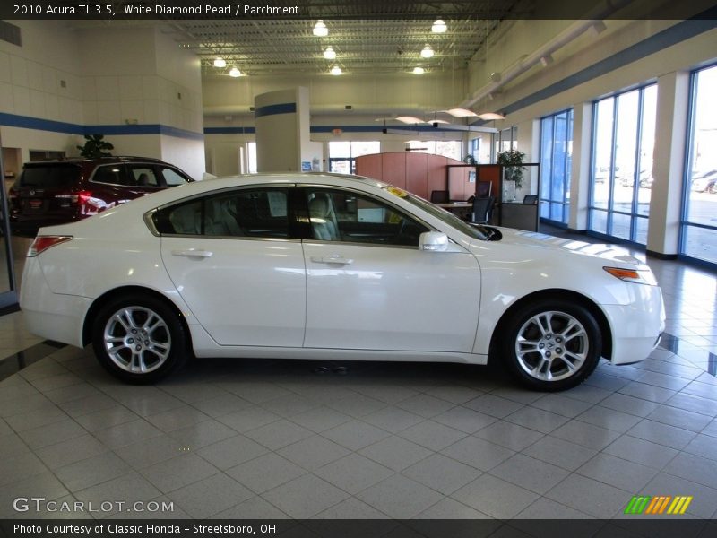 White Diamond Pearl / Parchment 2010 Acura TL 3.5