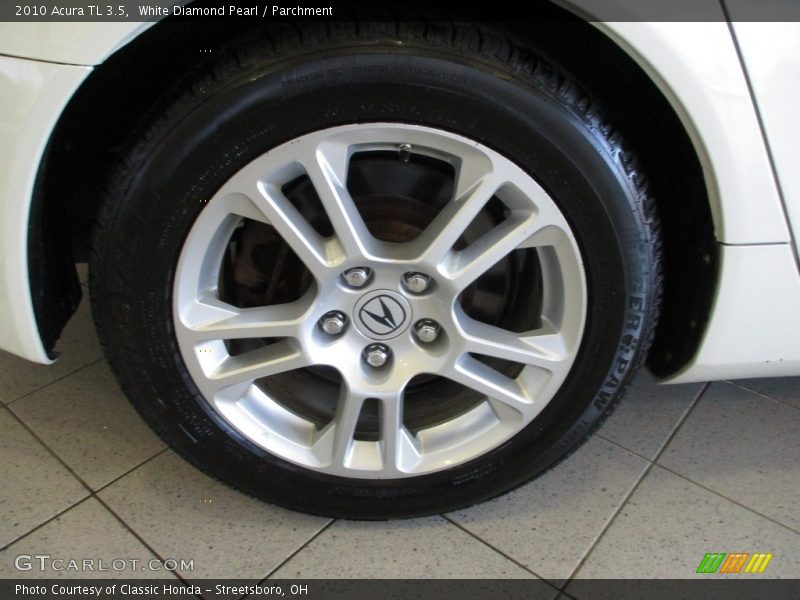 White Diamond Pearl / Parchment 2010 Acura TL 3.5