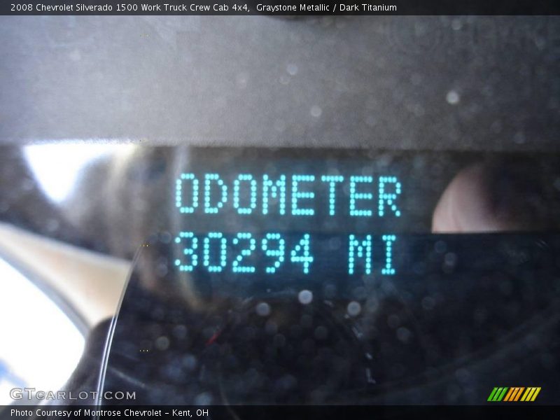 Graystone Metallic / Dark Titanium 2008 Chevrolet Silverado 1500 Work Truck Crew Cab 4x4