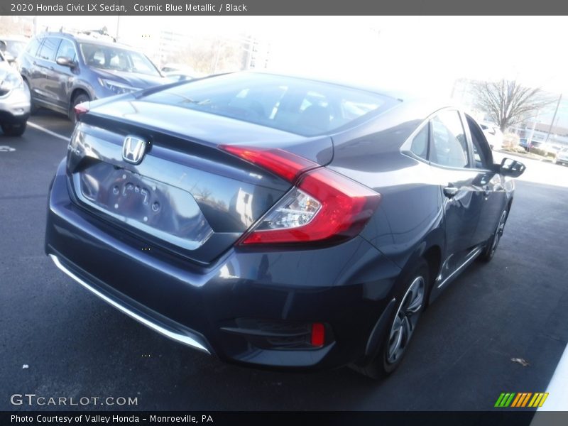 Cosmic Blue Metallic / Black 2020 Honda Civic LX Sedan