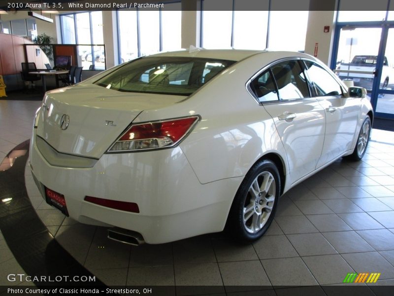 White Diamond Pearl / Parchment 2010 Acura TL 3.5