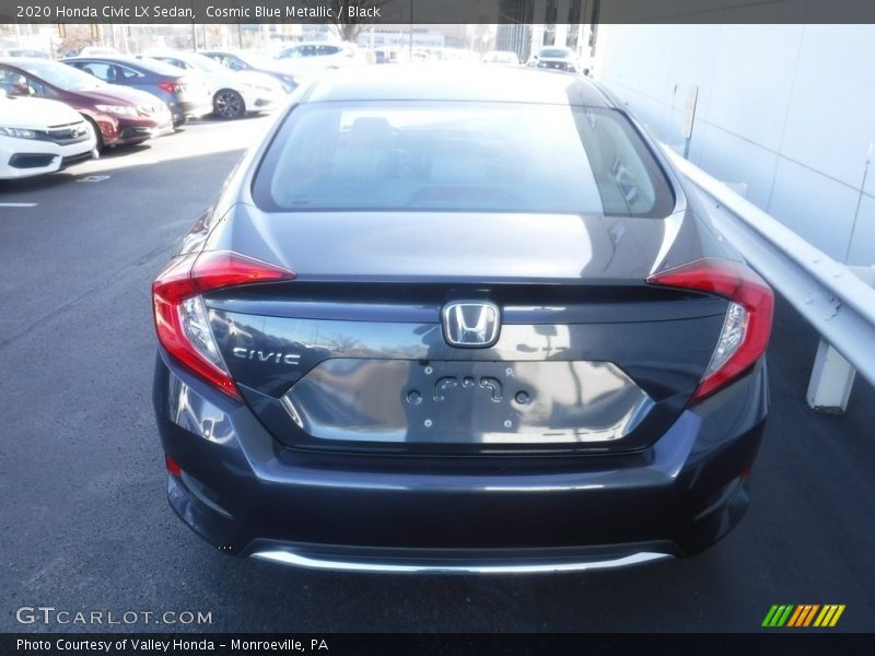 Cosmic Blue Metallic / Black 2020 Honda Civic LX Sedan