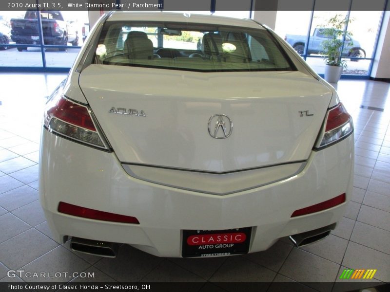 White Diamond Pearl / Parchment 2010 Acura TL 3.5