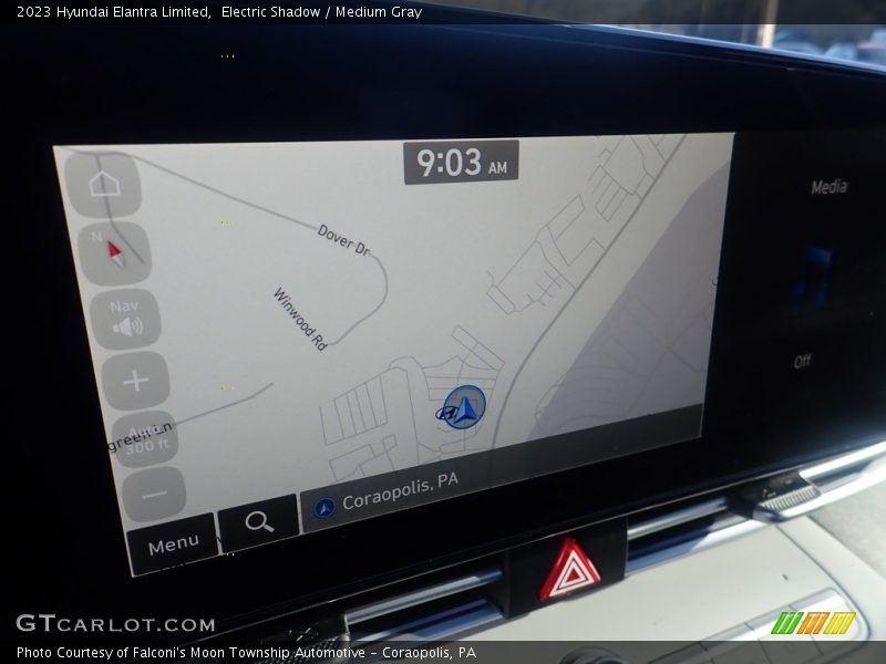 Electric Shadow / Medium Gray 2023 Hyundai Elantra Limited