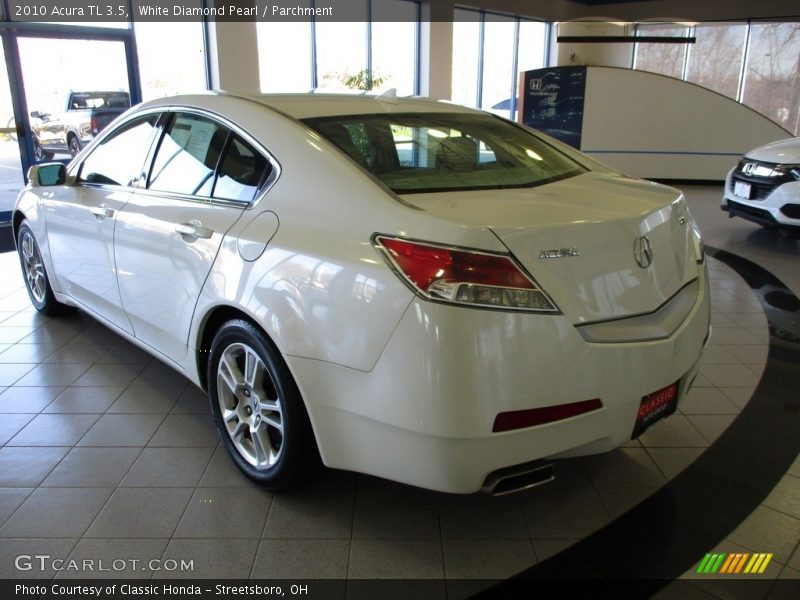 White Diamond Pearl / Parchment 2010 Acura TL 3.5