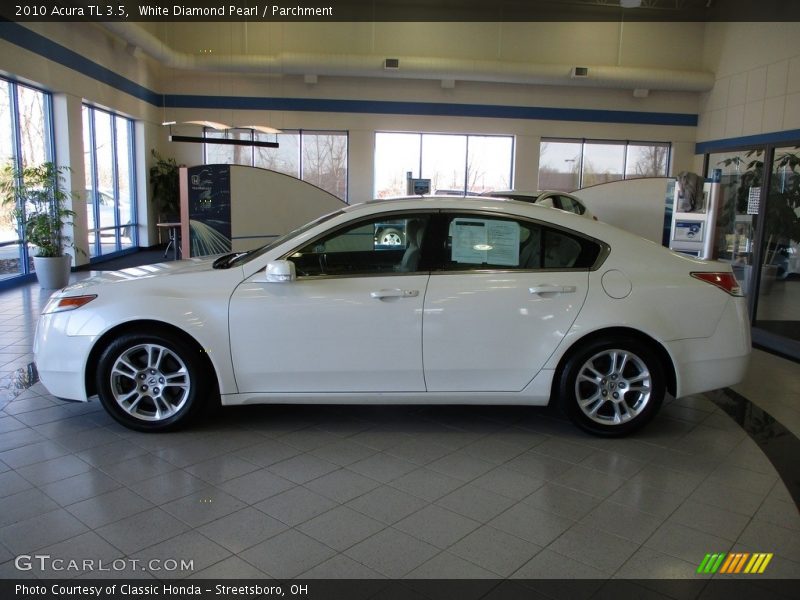 White Diamond Pearl / Parchment 2010 Acura TL 3.5