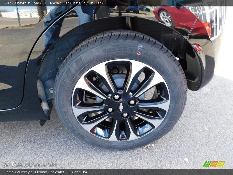 Mosaic Black Metallic / Jet Black 2022 Chevrolet Spark LT