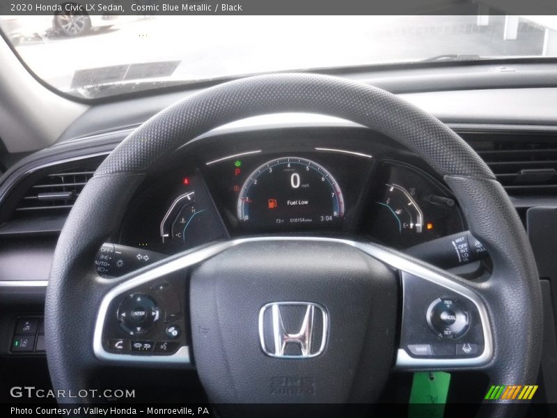 Cosmic Blue Metallic / Black 2020 Honda Civic LX Sedan