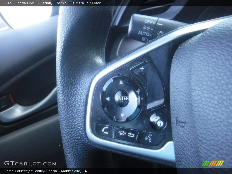 Cosmic Blue Metallic / Black 2020 Honda Civic LX Sedan