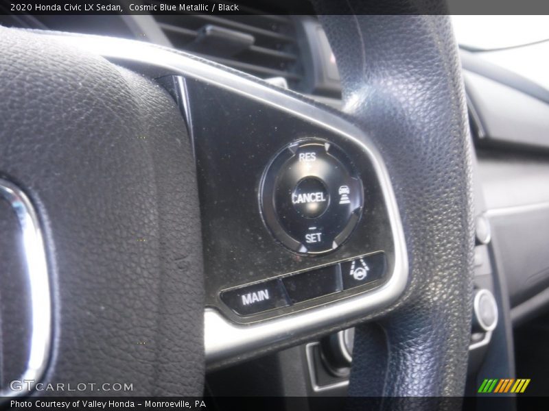 Cosmic Blue Metallic / Black 2020 Honda Civic LX Sedan