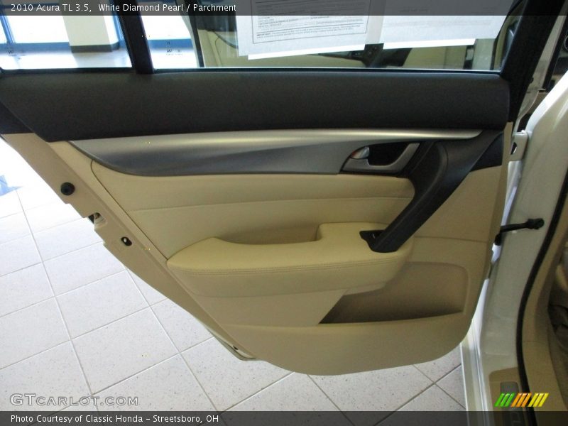 White Diamond Pearl / Parchment 2010 Acura TL 3.5