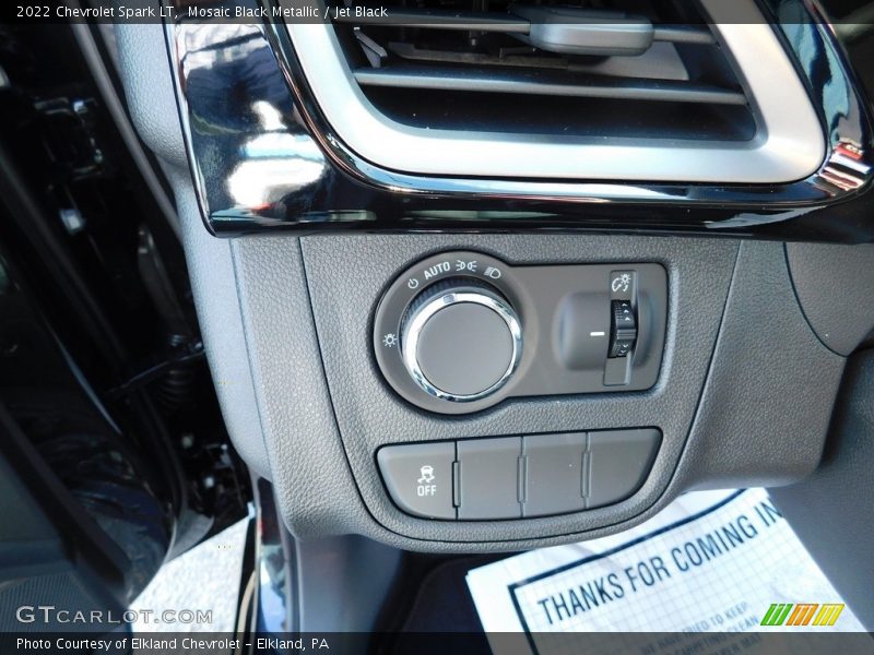 Mosaic Black Metallic / Jet Black 2022 Chevrolet Spark LT