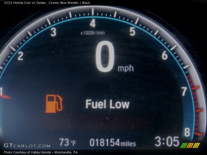 Cosmic Blue Metallic / Black 2020 Honda Civic LX Sedan
