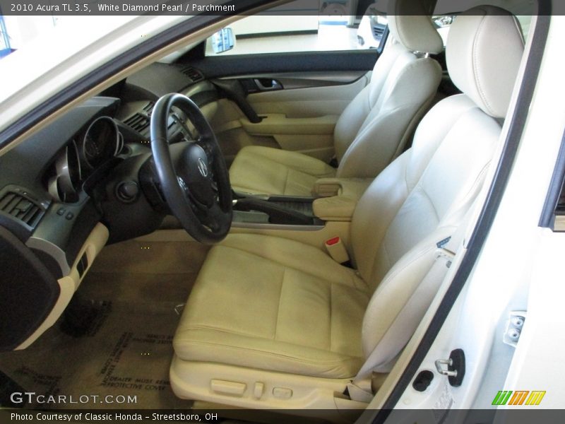 White Diamond Pearl / Parchment 2010 Acura TL 3.5