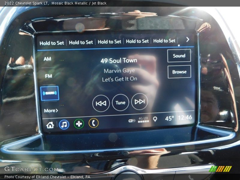 Mosaic Black Metallic / Jet Black 2022 Chevrolet Spark LT