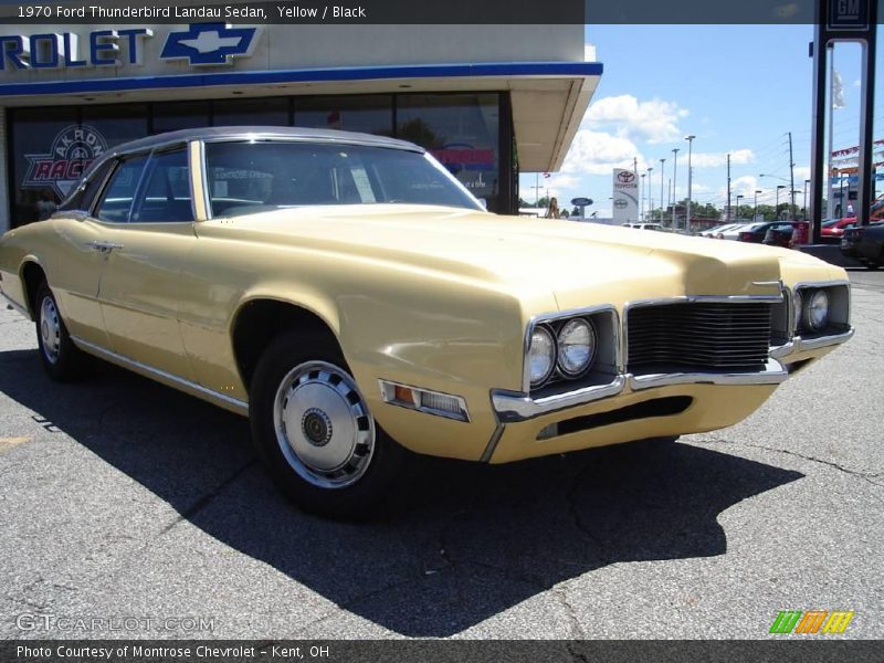 Yellow / Black 1970 Ford Thunderbird Landau Sedan