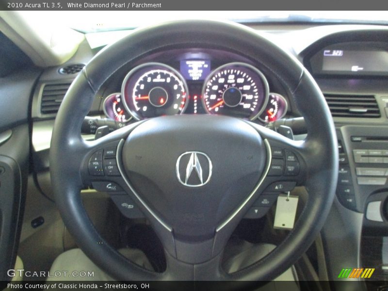 White Diamond Pearl / Parchment 2010 Acura TL 3.5