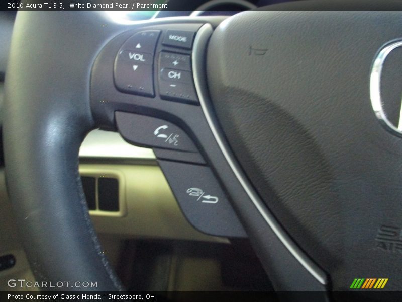 White Diamond Pearl / Parchment 2010 Acura TL 3.5