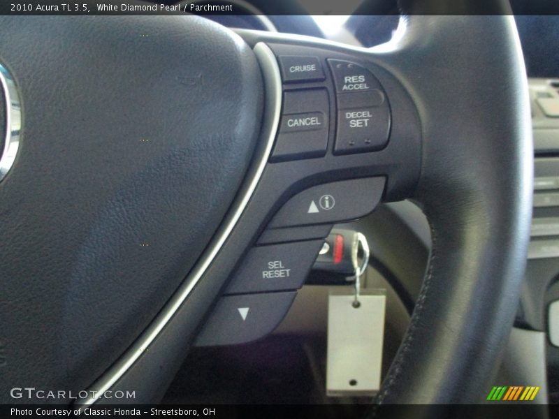 White Diamond Pearl / Parchment 2010 Acura TL 3.5