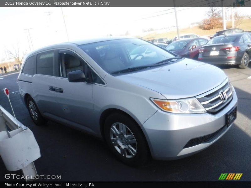 Alabaster Silver Metallic / Gray 2012 Honda Odyssey LX