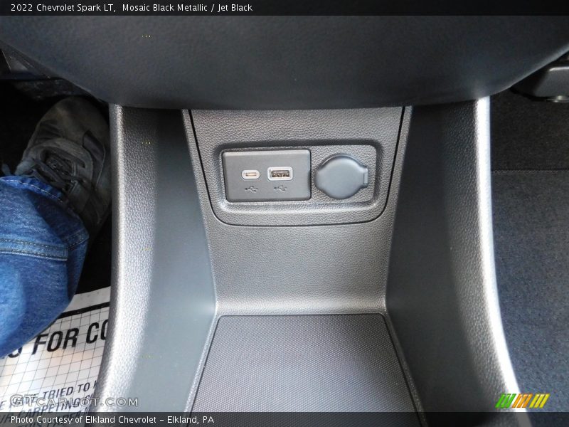 Mosaic Black Metallic / Jet Black 2022 Chevrolet Spark LT