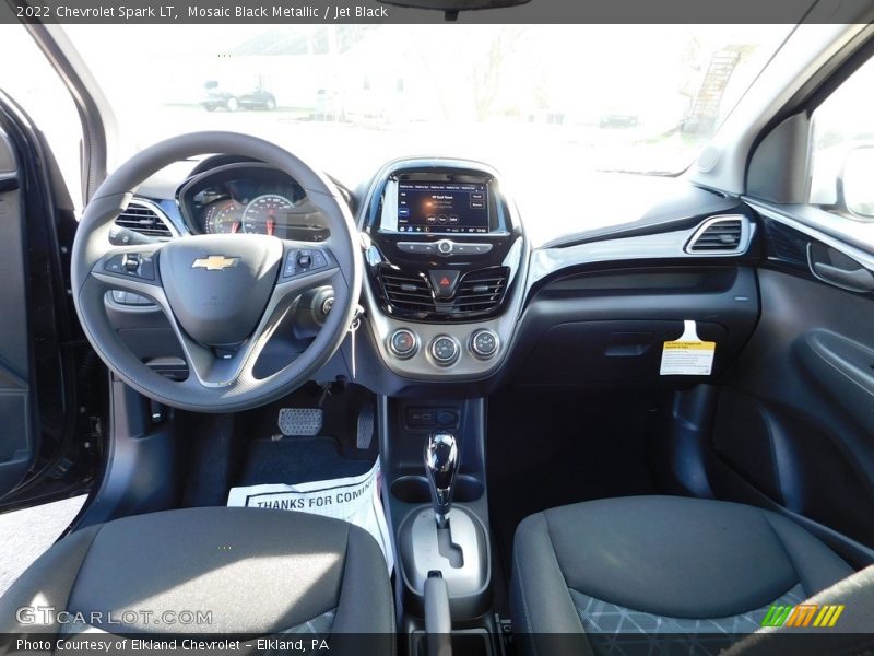 Mosaic Black Metallic / Jet Black 2022 Chevrolet Spark LT