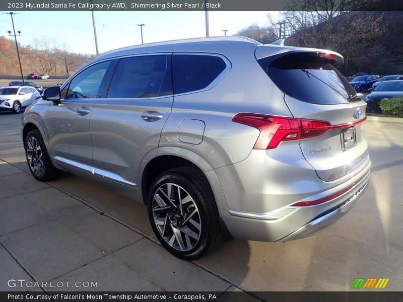 Shimmering Silver Pearl / Black 2023 Hyundai Santa Fe Calligraphy AWD