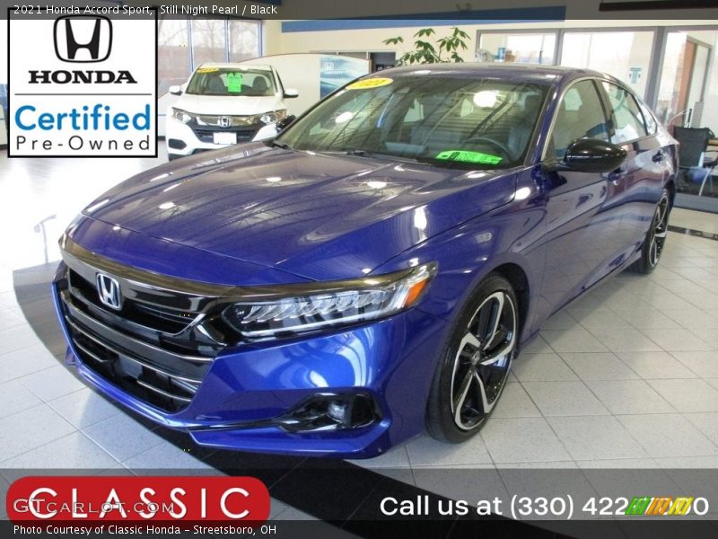 Still Night Pearl / Black 2021 Honda Accord Sport
