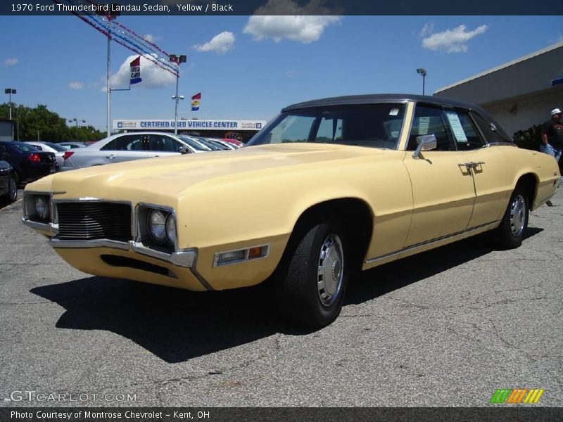 Yellow / Black 1970 Ford Thunderbird Landau Sedan