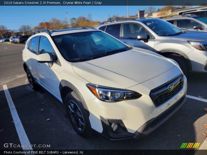 Crystal White Pearl / Gray 2019 Subaru Crosstrek 2.0i Premium