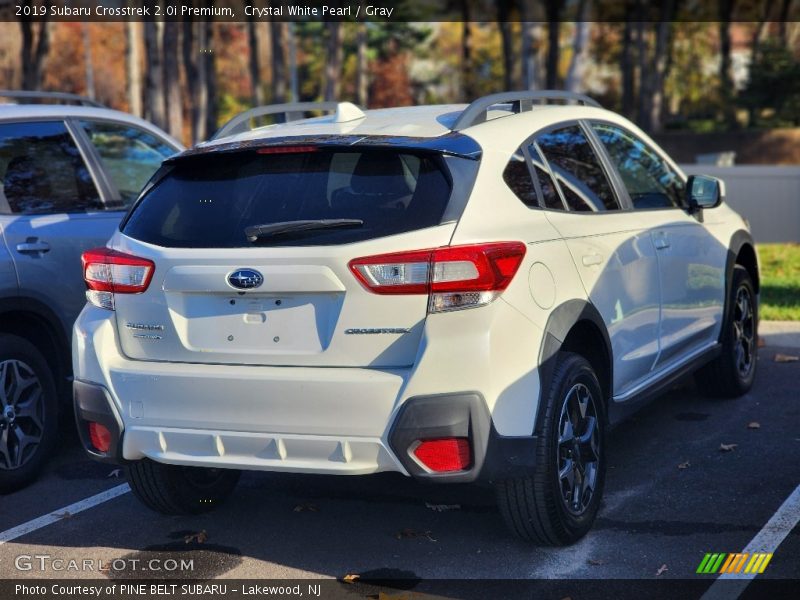 Crystal White Pearl / Gray 2019 Subaru Crosstrek 2.0i Premium