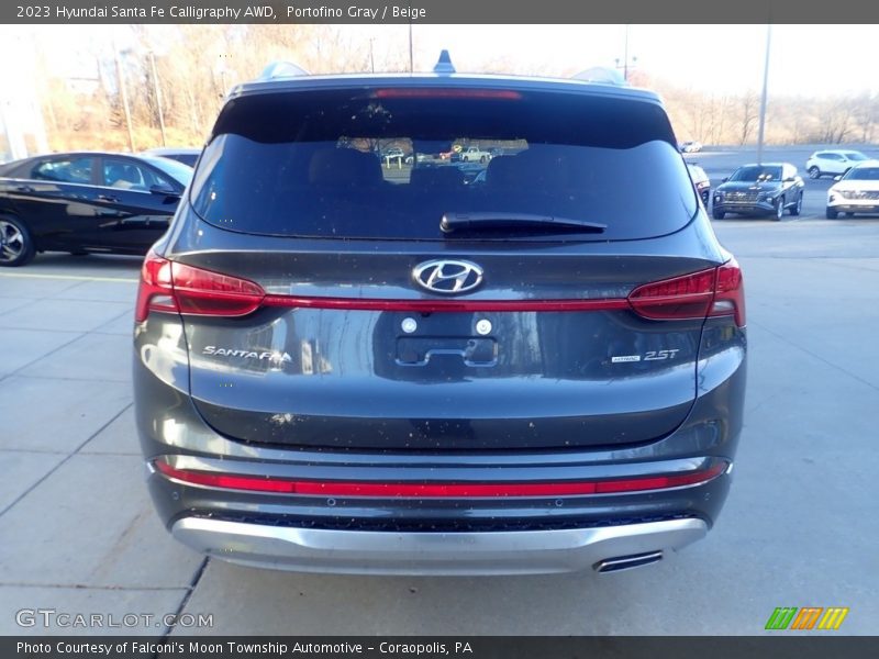Portofino Gray / Beige 2023 Hyundai Santa Fe Calligraphy AWD