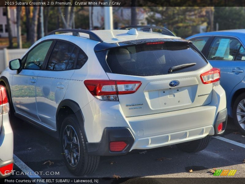 Crystal White Pearl / Gray 2019 Subaru Crosstrek 2.0i Premium