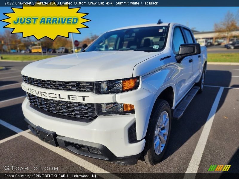 Summit White / Jet Black 2022 Chevrolet Silverado 1500 Limited Custom Crew Cab 4x4
