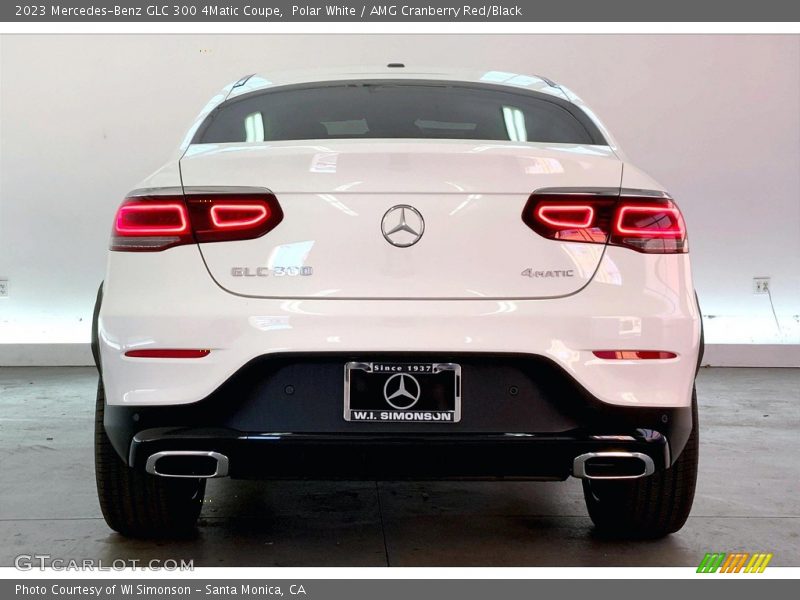 Polar White / AMG Cranberry Red/Black 2023 Mercedes-Benz GLC 300 4Matic Coupe