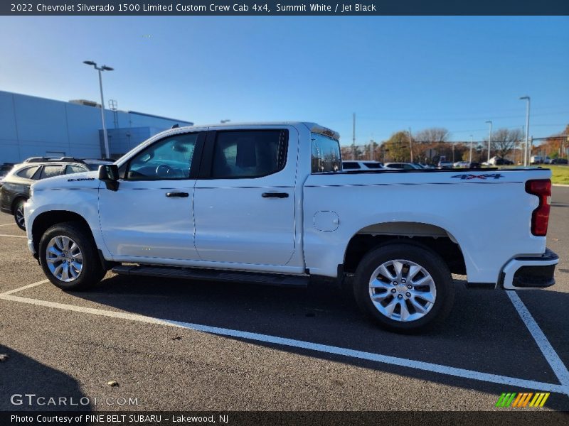 Summit White / Jet Black 2022 Chevrolet Silverado 1500 Limited Custom Crew Cab 4x4