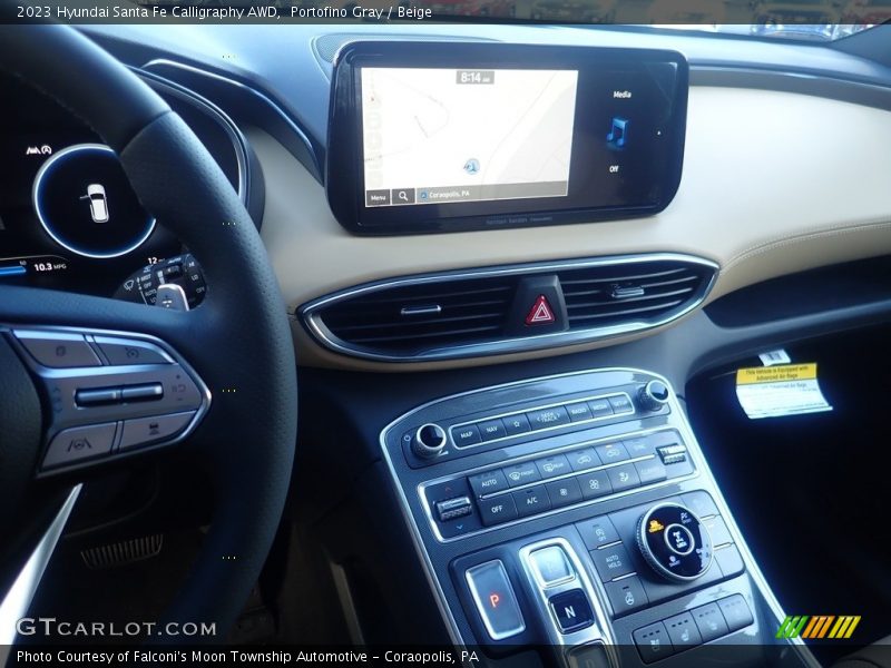 Portofino Gray / Beige 2023 Hyundai Santa Fe Calligraphy AWD