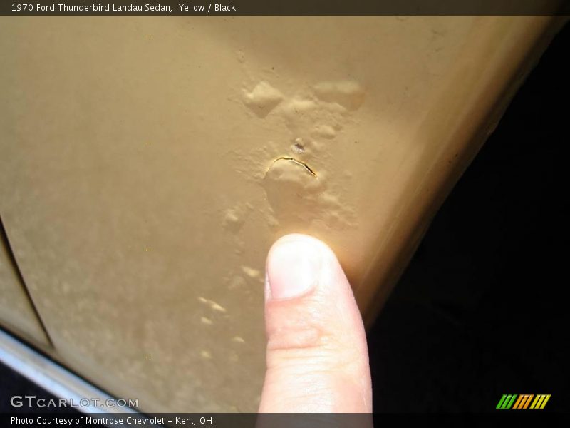 Yellow / Black 1970 Ford Thunderbird Landau Sedan