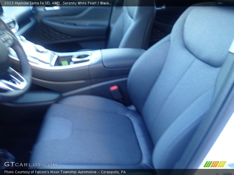Serenity White Pearl / Black 2023 Hyundai Santa Fe SEL AWD