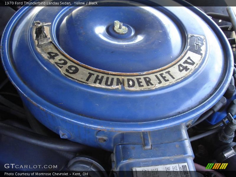 Yellow / Black 1970 Ford Thunderbird Landau Sedan