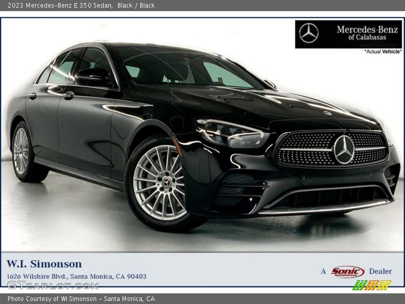 Black / Black 2023 Mercedes-Benz E 350 Sedan