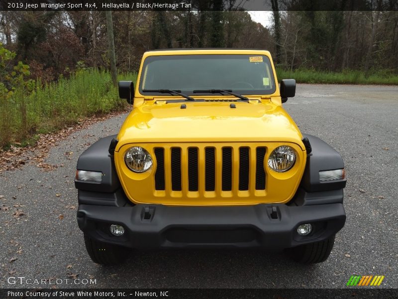 Hellayella / Black/Heritage Tan 2019 Jeep Wrangler Sport 4x4