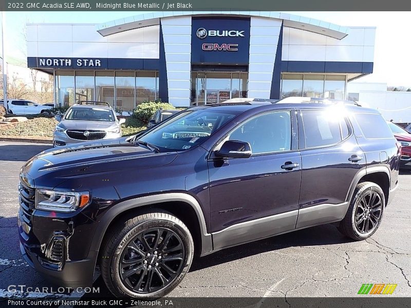 Midnight Blue Metallic / Jet Black 2022 GMC Acadia SLE AWD