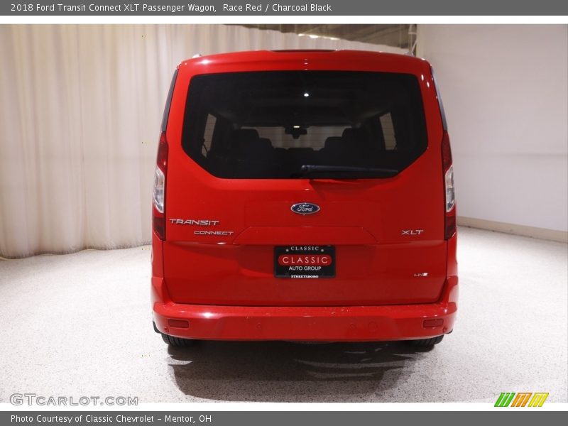 Race Red / Charcoal Black 2018 Ford Transit Connect XLT Passenger Wagon