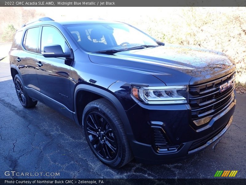 Midnight Blue Metallic / Jet Black 2022 GMC Acadia SLE AWD