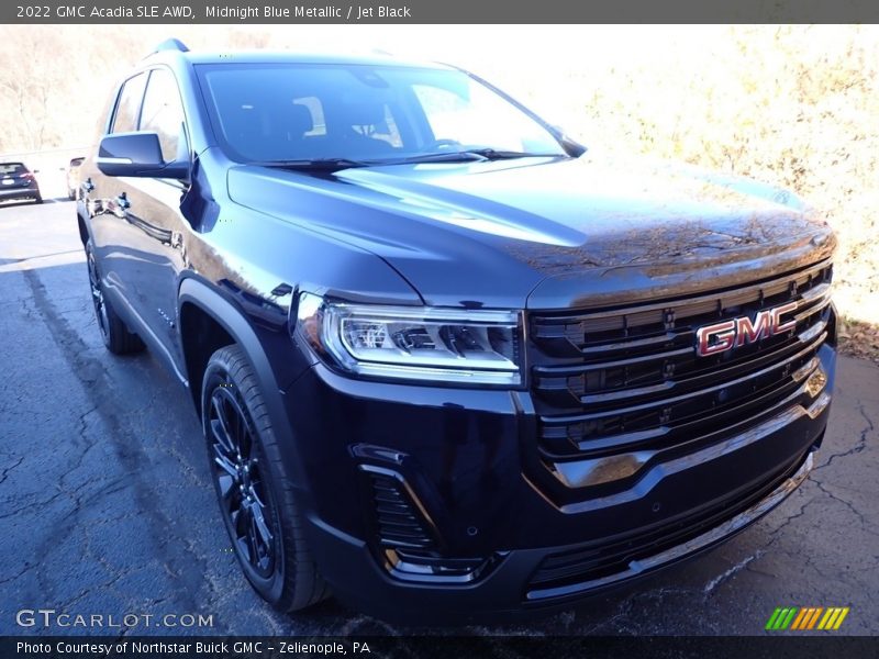 Midnight Blue Metallic / Jet Black 2022 GMC Acadia SLE AWD